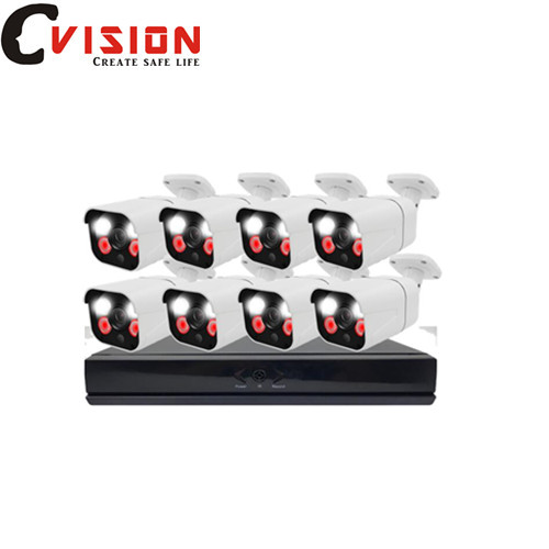 8CH POE AI Alarm CCTV Kits